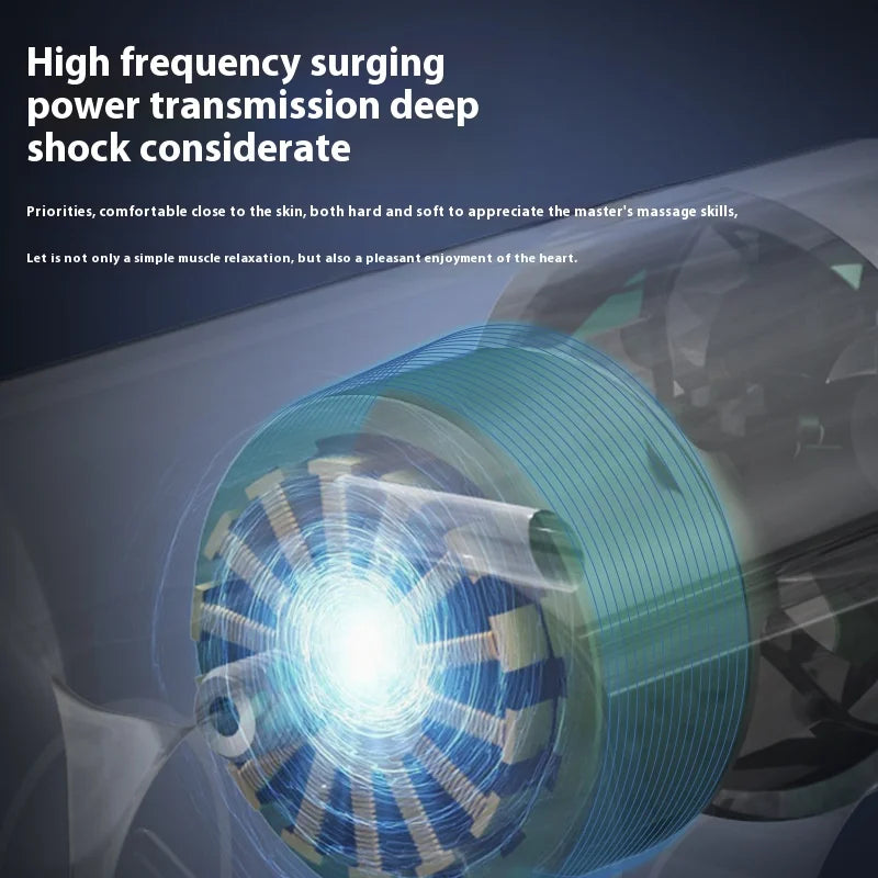 New Intelligent High Frequency Massage Gun Electric Deep Tissue Muscle Relaxation Fitness Body Massager Fascia Gun