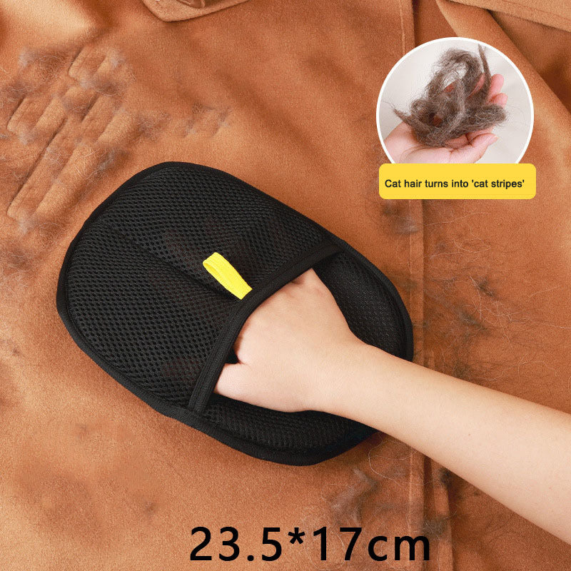 Pet static hair removal gloves household sofa clothes brush two-way adhesive hair removal gloves hair cleaning
